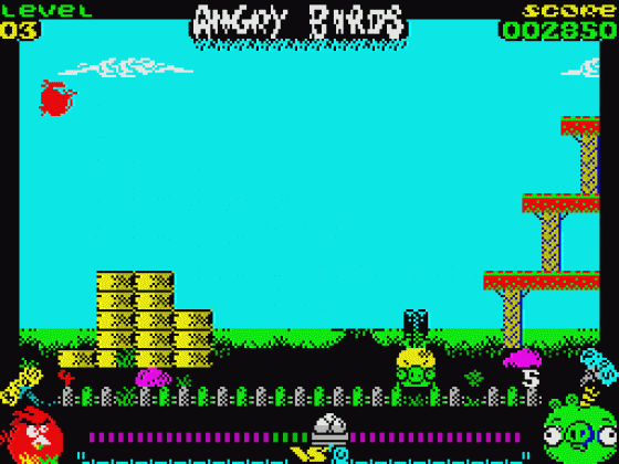 Angry Birds: Opposition Screenshot 5 (Spectrum 48K)