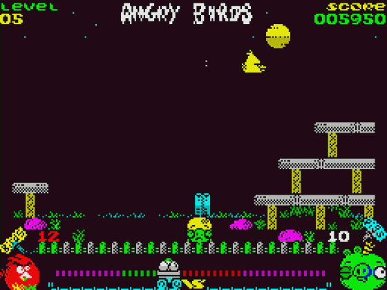 Angry Birds: Opposition Screenshot 8 (Spectrum 48K)