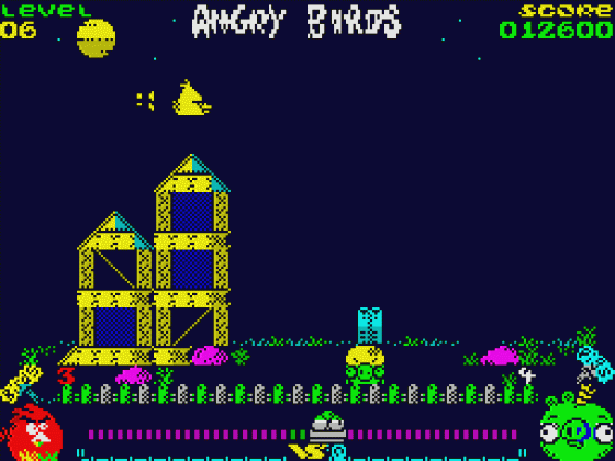 Angry Birds: Opposition Screenshot 9 (Spectrum 48K)
