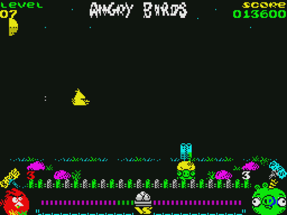 Angry Birds: Opposition Screenshot 11 (Spectrum 48K)