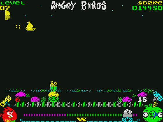 Angry Birds: Opposition Screenshot 12 (Spectrum 48K)