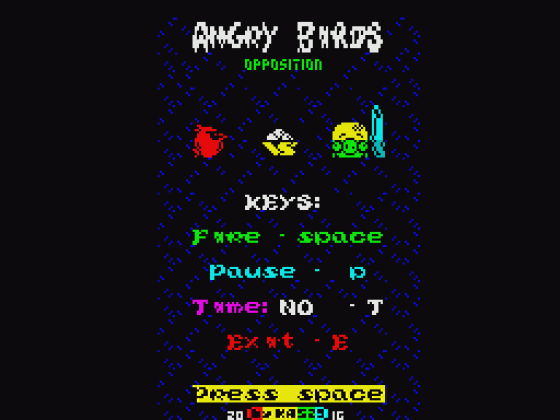 Angry Birds: Opposition Screenshot 22 (Spectrum 48K)