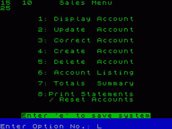 Sales Ledger