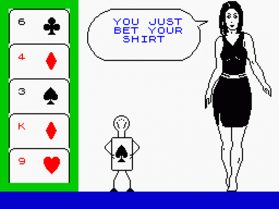 Animated Strip Poker Screenshot 17 (Spectrum 48K)