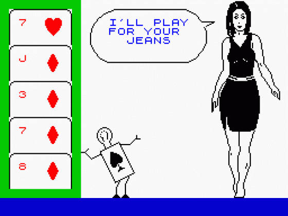 Animated Strip Poker Screenshot 18 (Spectrum 48K)