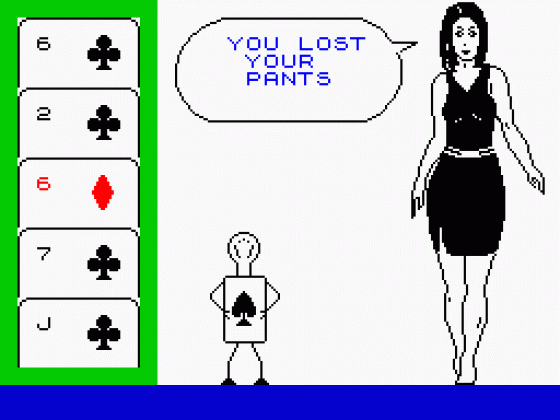 Animated Strip Poker Screenshot 21 (Spectrum 48K)