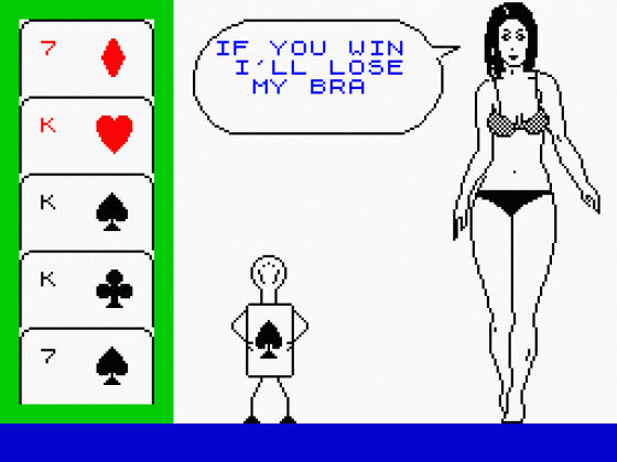 Animated Strip Poker Screenshot 34 (Spectrum 48K)