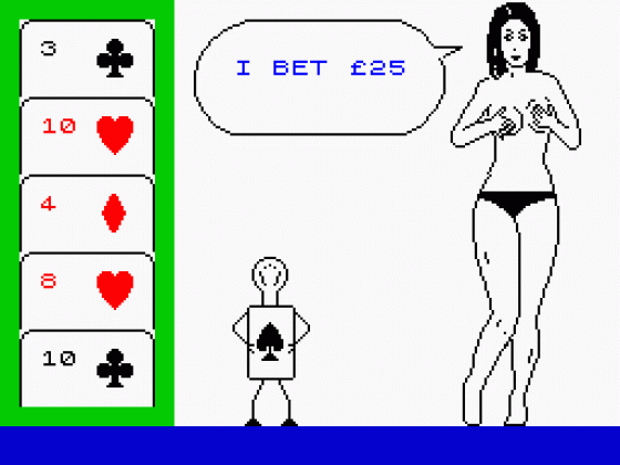 Animated Strip Poker Screenshot 38 (Spectrum 48K)