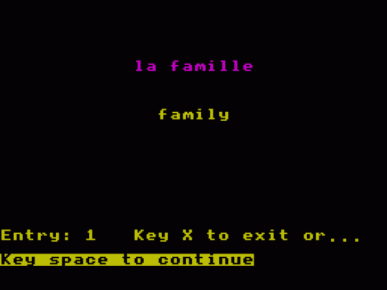 The French Mistress Level A Screenshot 1 (Spectrum 48K)