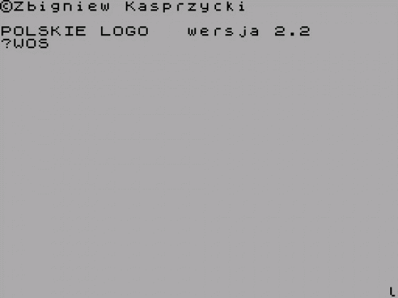 Polskie Logo Screenshot 1 (Spectrum 48K)