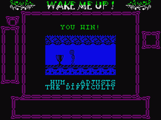 Wake Me Up Screenshot 11 (Spectrum 48K/128K/+2/+3)