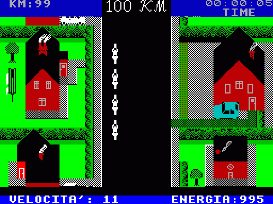 100 Kilometri Screenshot 1 (Spectrum 48K)