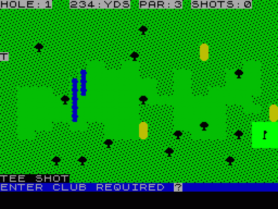 Golf Screenshot 1 (Spectrum 48K)