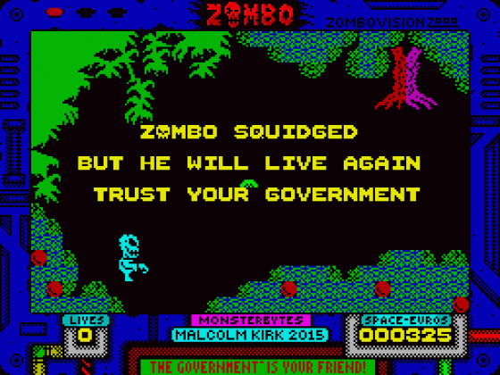 Zombo Screenshot 18 (Spectrum 48K/128K/+2/+3)