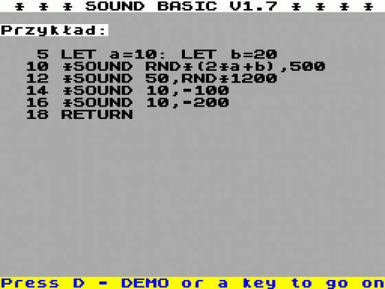 Sound Basic Screenshot