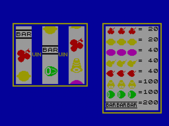 Vegas Jackpot Screenshot 5 (Spectrum 48K)