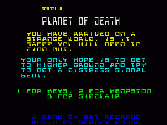 Robot 1 In The Planet Of Death