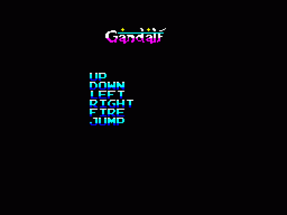 Gandalf Screenshot 21 (Spectrum 48K/128K/+2/+3)