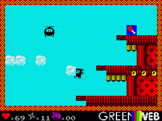 Ninjakul In The Auic Temple Screenshot 5 (Spectrum 48K/128K/+2/+3)