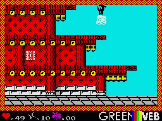 Ninjakul In The Auic Temple Screenshot 6 (Spectrum 48K/128K/+2/+3)