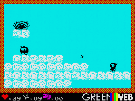 Ninjakul In The Auic Temple Screenshot 7 (Spectrum 48K/128K/+2/+3)