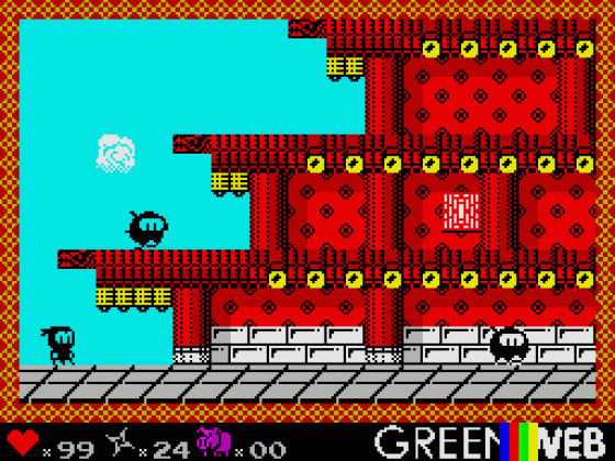 Ninjakul In The Auic Temple Screenshot 12 (Spectrum 48K/128K/+2/+3)