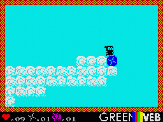 Ninjakul In The Auic Temple Screenshot 17 (Spectrum 48K/128K/+2/+3)