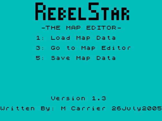 RebelStar - The Map Editor Screenshot