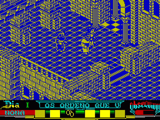 La Abadia Del Crimen Screenshot 1 (Spectrum 48K)