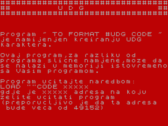 To Format UDG Code