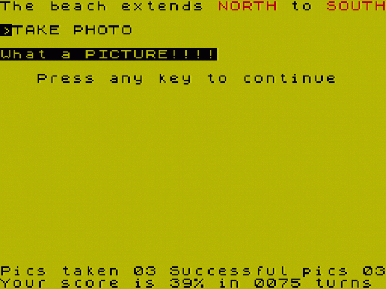 Terrormolinos Screenshot 32 (Spectrum 48K/128K)