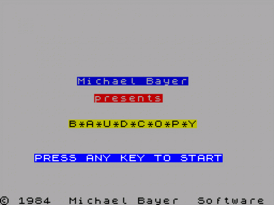 Baudcopy Screenshot