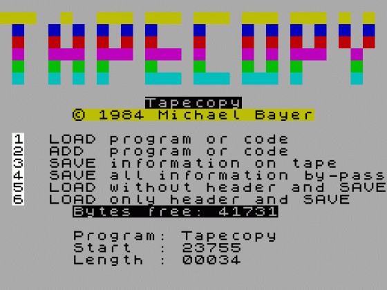 Tapecopy Screenshot