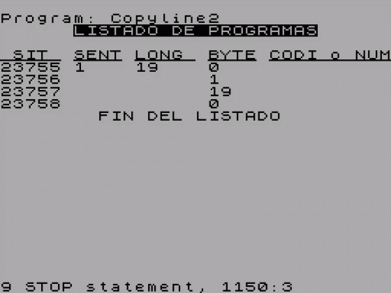 Copyline (Simplificado) Screenshot