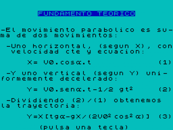 Movimiento Parabolico Screenshot