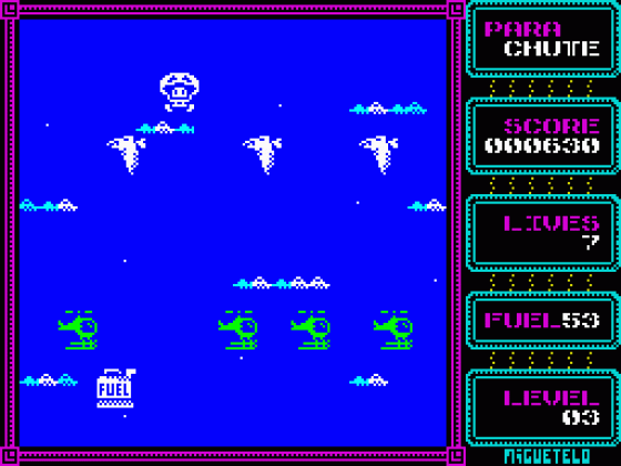 Parachute Screenshot 18 (Spectrum 48K/128K/+2/+3)