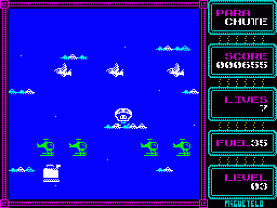 Parachute Screenshot 19 (Spectrum 48K/128K/+2/+3)