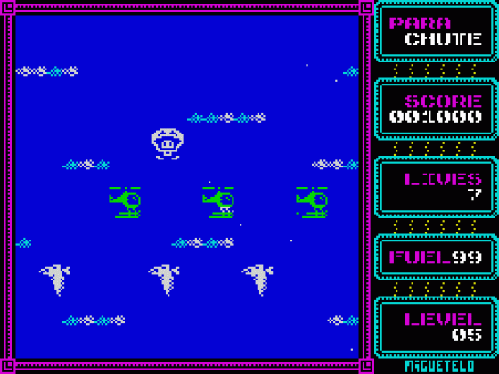 Parachute Screenshot 24 (Spectrum 48K/128K/+2/+3)