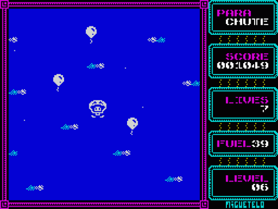 Parachute Screenshot 25 (Spectrum 48K/128K/+2/+3)