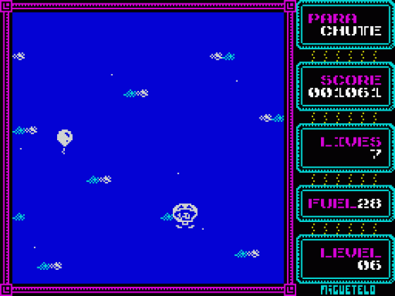 Parachute Screenshot 26 (Spectrum 48K/128K/+2/+3)