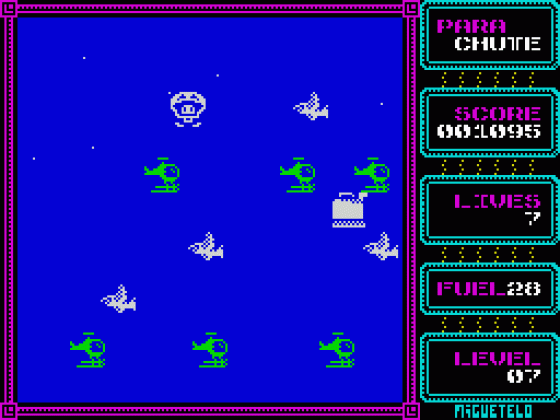 Parachute Screenshot 27 (Spectrum 48K/128K/+2/+3)