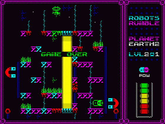 Robots Rumble Screenshot 13 (Spectrum 48K/128K/+2/+3)