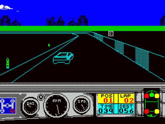 Days Of Thunder Screenshot 5 (Spectrum 48K)