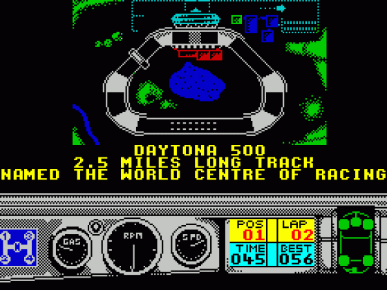 Days Of Thunder Screenshot 6 (Spectrum 48K/128K)