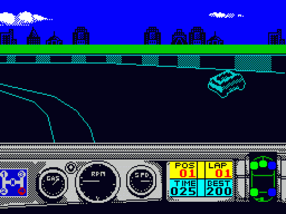 Days Of Thunder Screenshot 7 (Spectrum 48K/128K)