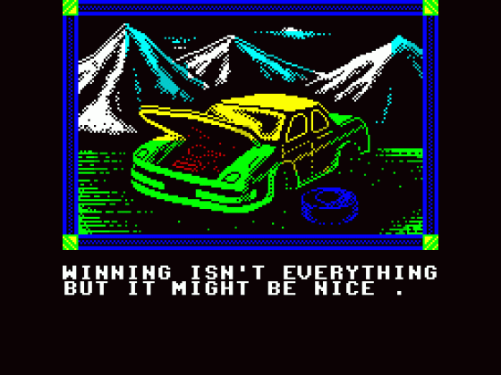 Days Of Thunder Screenshot 11 (Spectrum 48K)