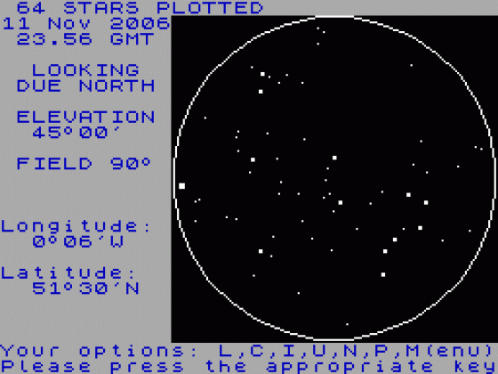 Star Seeker Screenshot 1 (Spectrum 48K)