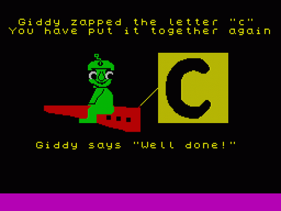 The Giddy Game Show Screenshot 30 (Spectrum 48K)