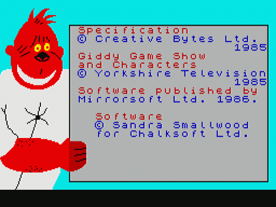 The Giddy Game Show Screenshot 46 (Spectrum 48K)