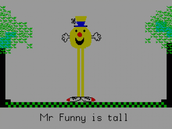 Word Games With The Mr. Men Screenshot 1 (Spectrum 48K)